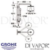 Grohe Rainshower System 210 Shower System Diverter Dimensions